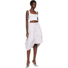 Vivienne Westwood White Cropped Rib Tank Top