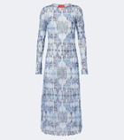 La DoubleJ Slinky Swing printed midi dress