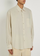 Lemaire Cotton and Silk-blend Shirt Cream