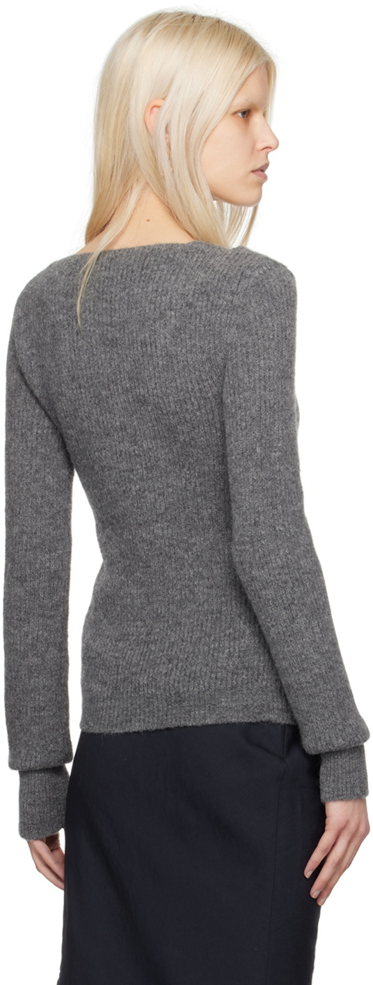 JACQEMUS グレーLa Maille Pau カーディガン