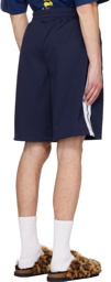 Palm Angels Navy Classic Track Shorts