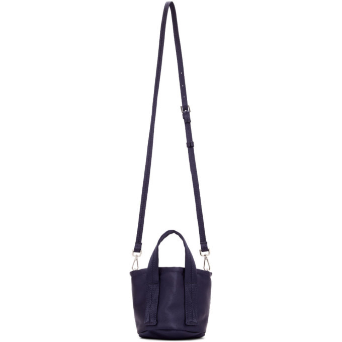 Opening Ceremony Navy Satin Mini Bucket Bag Opening Ceremony