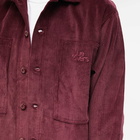 Blue Flowers Men's Guernica Overshirt in Burgundy