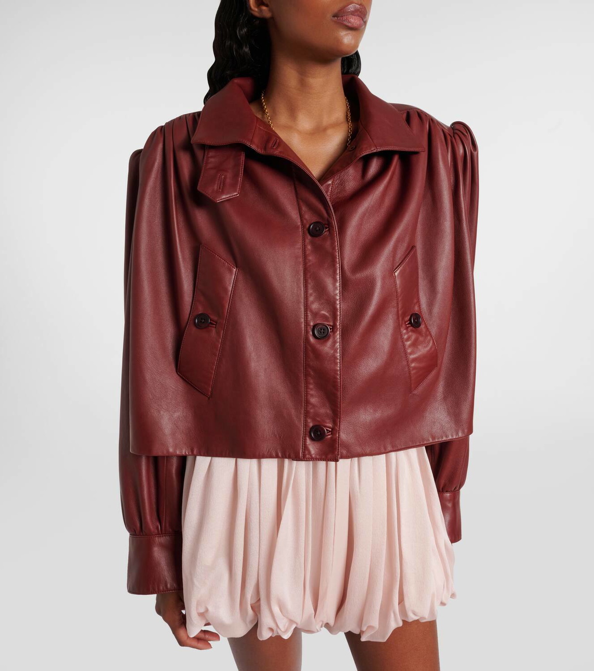 Chloé Cropped leather jacket Chloe