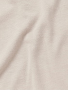 Massimo Alba - Cotton and Cashmere-Blend Jersey Henley T-Shirt - Neutrals