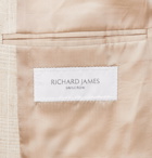 Richard James - Prince of Wales Checked Mélange Silk Blazer - Neutrals