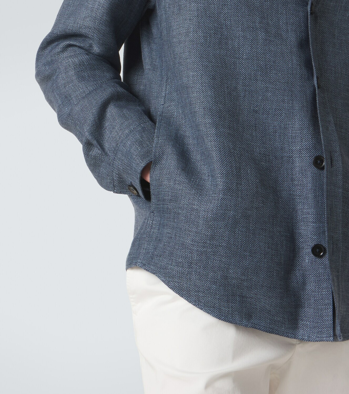 Zegna Cashmere, linen and silk overshirt