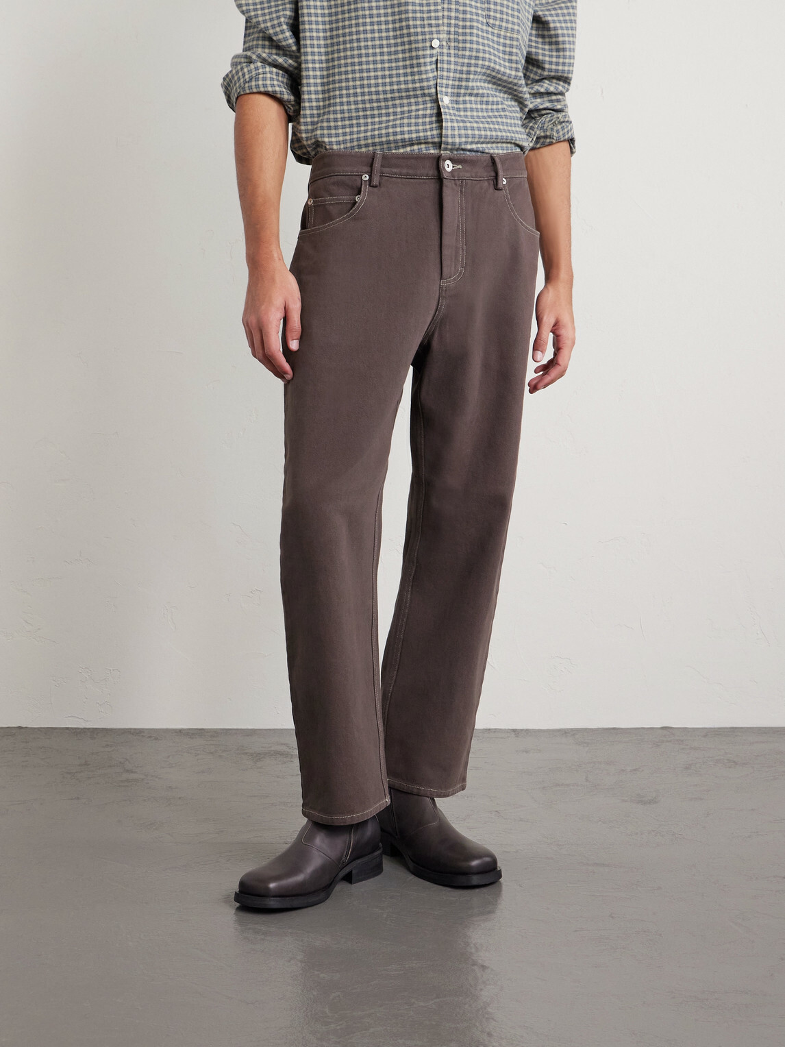 Folk - Barrel-Leg Jeans - Brown