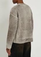 Represent Reversible Degradé Wool Jumper Black