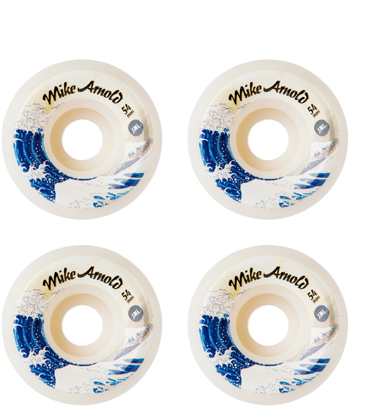 Photo: SML. Wheels Off-White Mike Arnold Skateboard Wheels, 54 mm