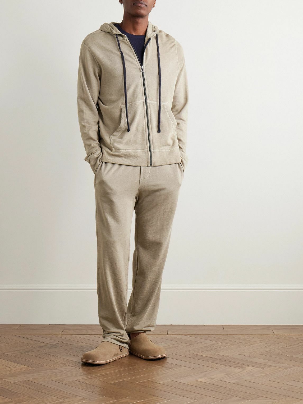 James Perse - Loopback Cotton-Jersey Sweatpants - Neutrals