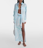 Pucci Marmo cotton muslin beach cover-up