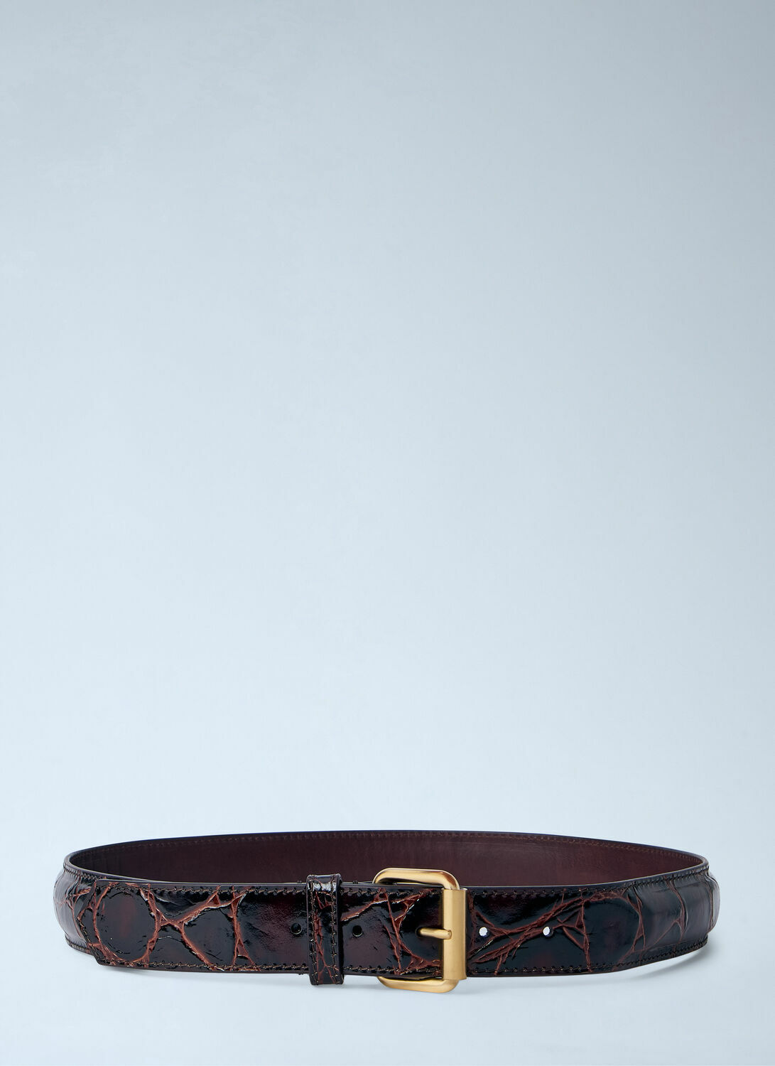Dries Van Noten Embossed Leather Belt