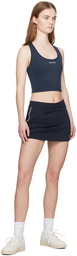 Sporty & Rich Navy Piping Sport Skirt