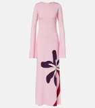 Cala de la Cruz Amay floral jersey maxi dress