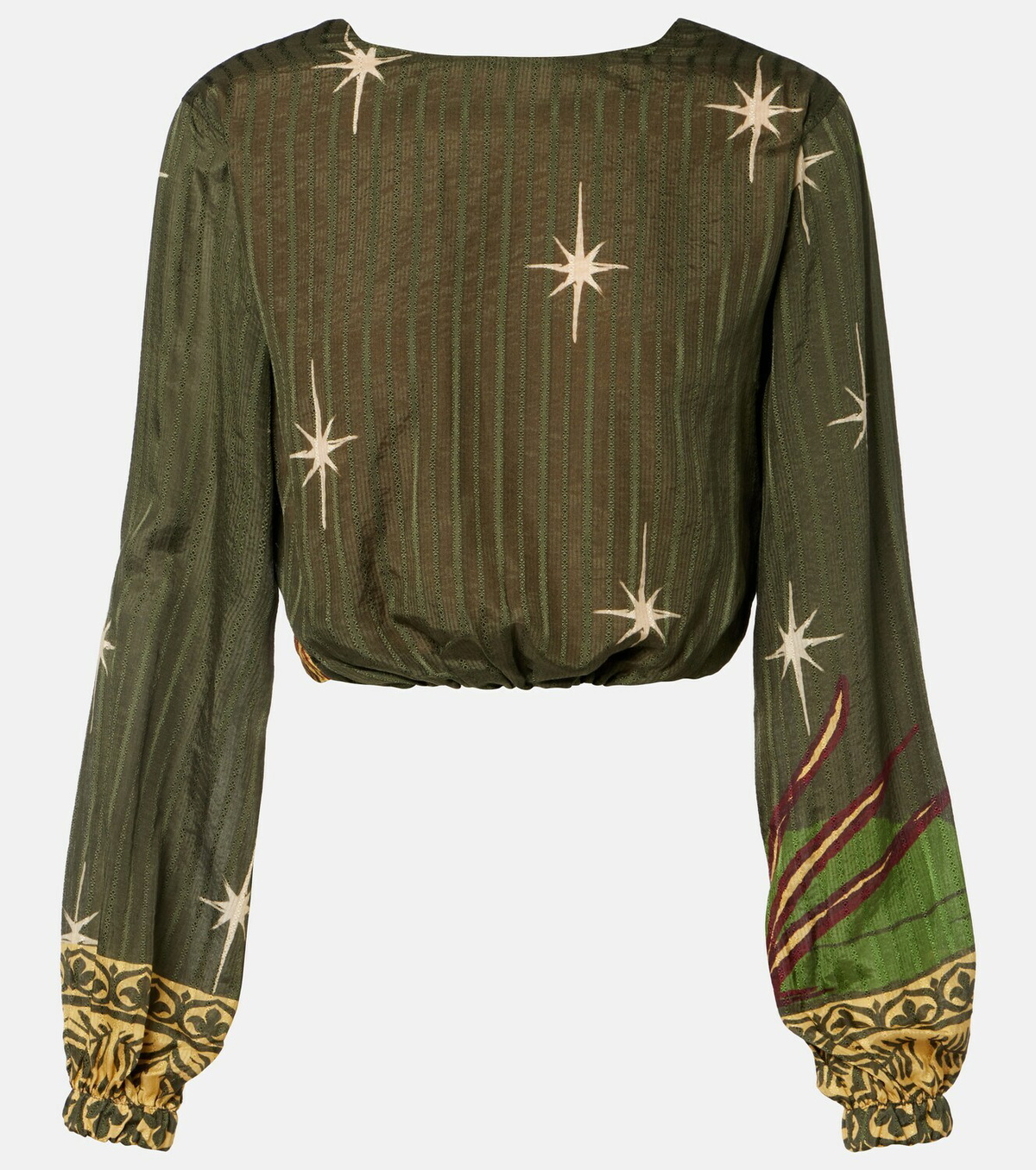 Johanna Ortiz Afterwork printed jacquard blouse