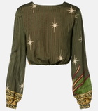 Johanna Ortiz Afterwork printed jacquard blouse