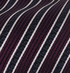 Ermenegildo Zegna - 8cm Striped Silk-Jacquard Tie - Men - Grape