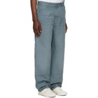 Carhartt Work In Progress Blue Double Knee Trousers