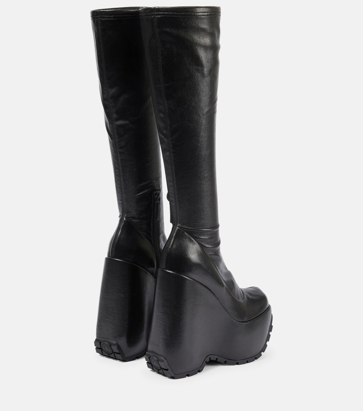 【関税＆送料込み】Versace Boots Versace Women's Black Leather Gold Medusa Boots Shoes | eBay