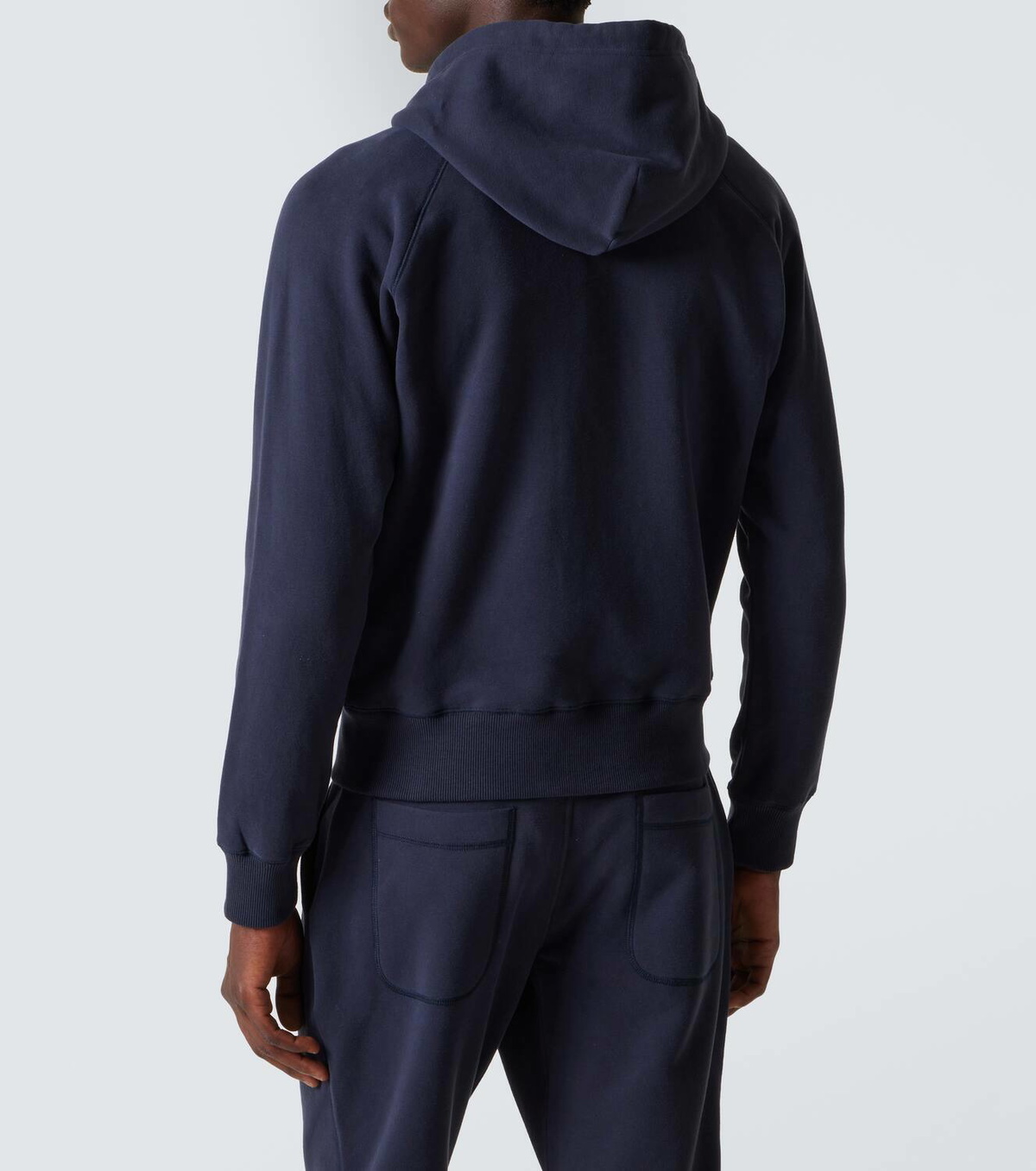 【送料込】TOM FORD コットンジャージー ジップアップフーディー Tom Ford Cotton-blend jersey zip-up hoodie TOM FORD