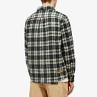 Butter Goods Men's Caterpillar Plaid Flannel Shirt in Navy/Forest