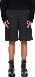 HELIOT EMIL Black Pulsar Cargo Shorts