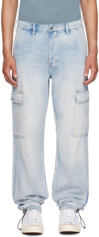 Photo: Ksubi Blue Riot Denim Cargo Pants