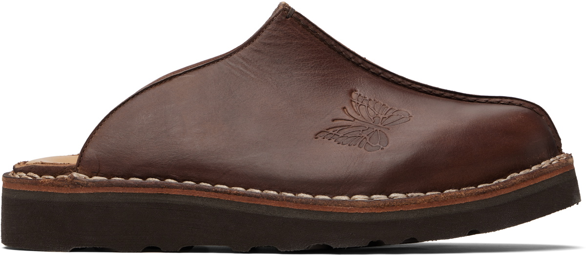 NEEDLES Taupe Suede Clog Slip-on Loafers Needles