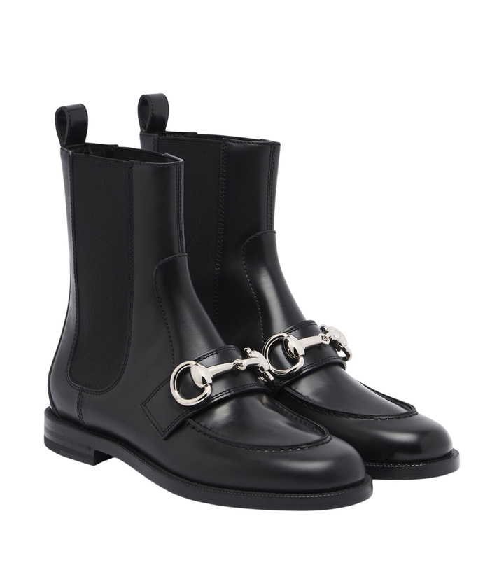 Photo: Gucci Boulevard Horsebit leather Chelsea boots