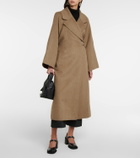 Ganni Wool-blend wrap coat