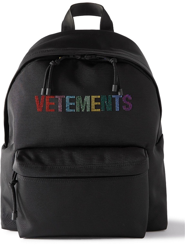 Photo: VETEMENTS - Logo-Embellished Canvas Backpack