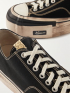 Visvim - Skagway Distressed Canvas Sneakers - Black
