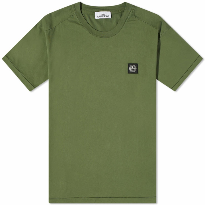 Photo: Stone Island Men's Patch T-Shirt in Olive