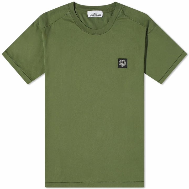 Photo: Stone Island Men's Patch T-Shirt in Olive