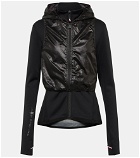 Moncler Grenoble - Technical jersey zip-up hoodie