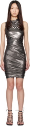 Rick Owens Lilies Gunmetal Hollywood Luna Minidress