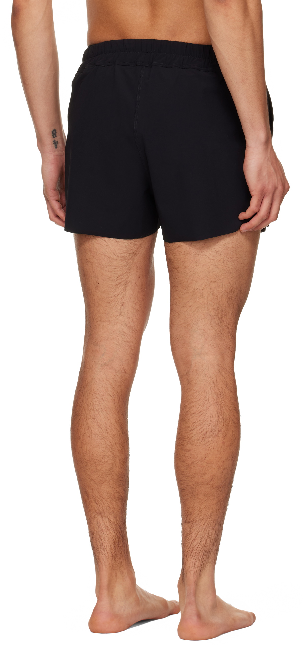 Rick Owens Black Temple Boxer Swim Shorts