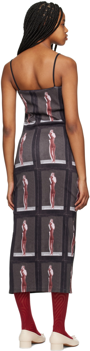 ELLISS Gray 'The Lady in Red' Maxi Dress