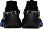 Burberry Black & White Check Knit Neptune Sneakers
