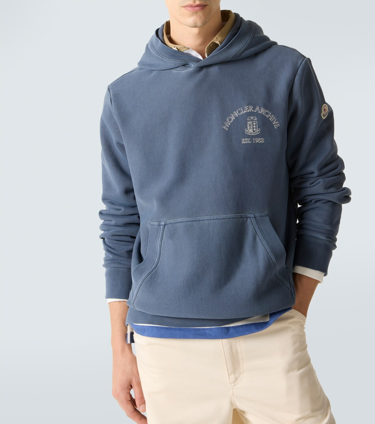 Moncler Logo cotton hoodie