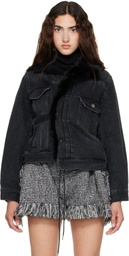 sacai Black Denim Jacket