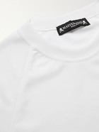 MASTERMIND WORLD - Grosgrain-Trimmed Logo-Embroidered Jersey T-Shirt - White