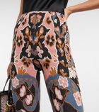 Etro - Floral high-rise flared wool pants