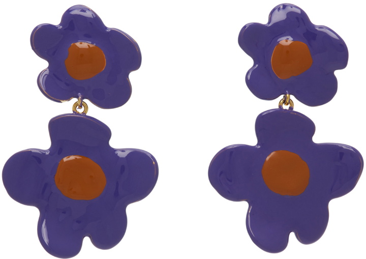 Photo: Marni Purple Flower Earrings