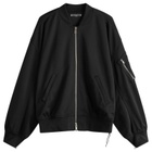 MASTERMIND WORLD Men's Jersey Bomber Jacket in Black