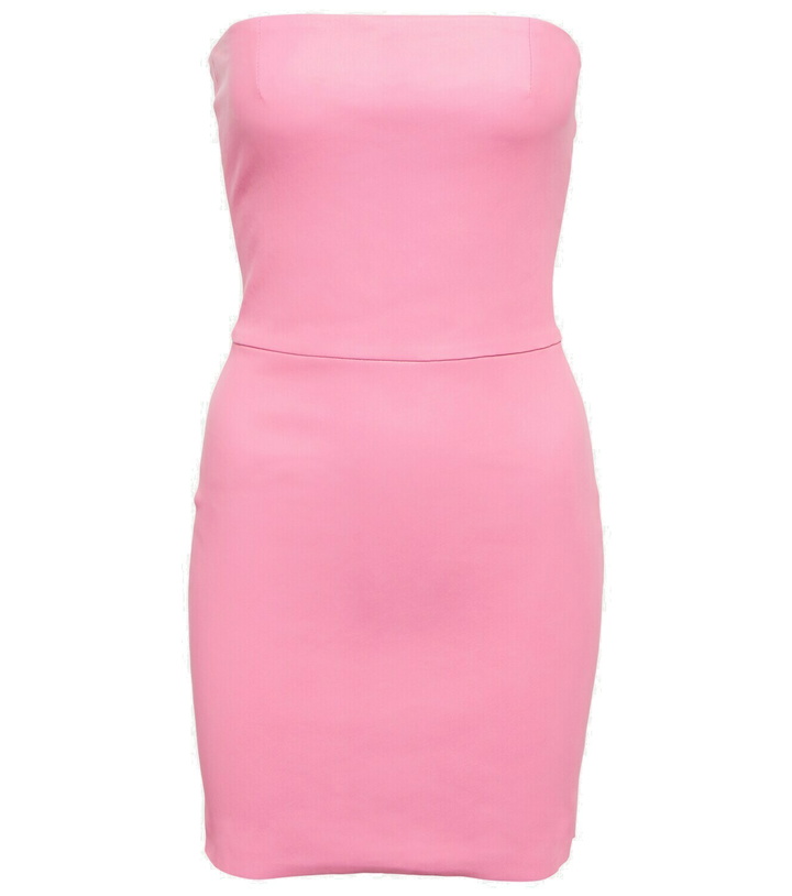 Photo: Stouls Amina strapless leather minidress