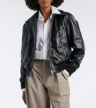 Bottega Veneta Intrecciato leather blouson jacket