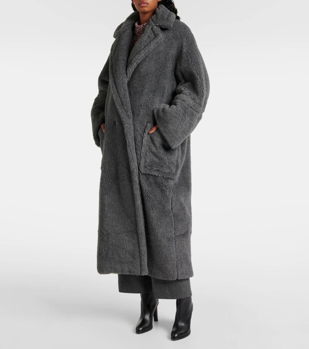 Max Mara Kadiak wool and silk-blend teddy coat Max Mara