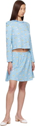 Sandy Liang Blue Nova Cardigan